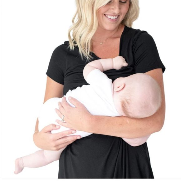 Kindred Bravely Eleanora Bamboo Maternity & Nursing Lounge Dress - Picture 4 of 6